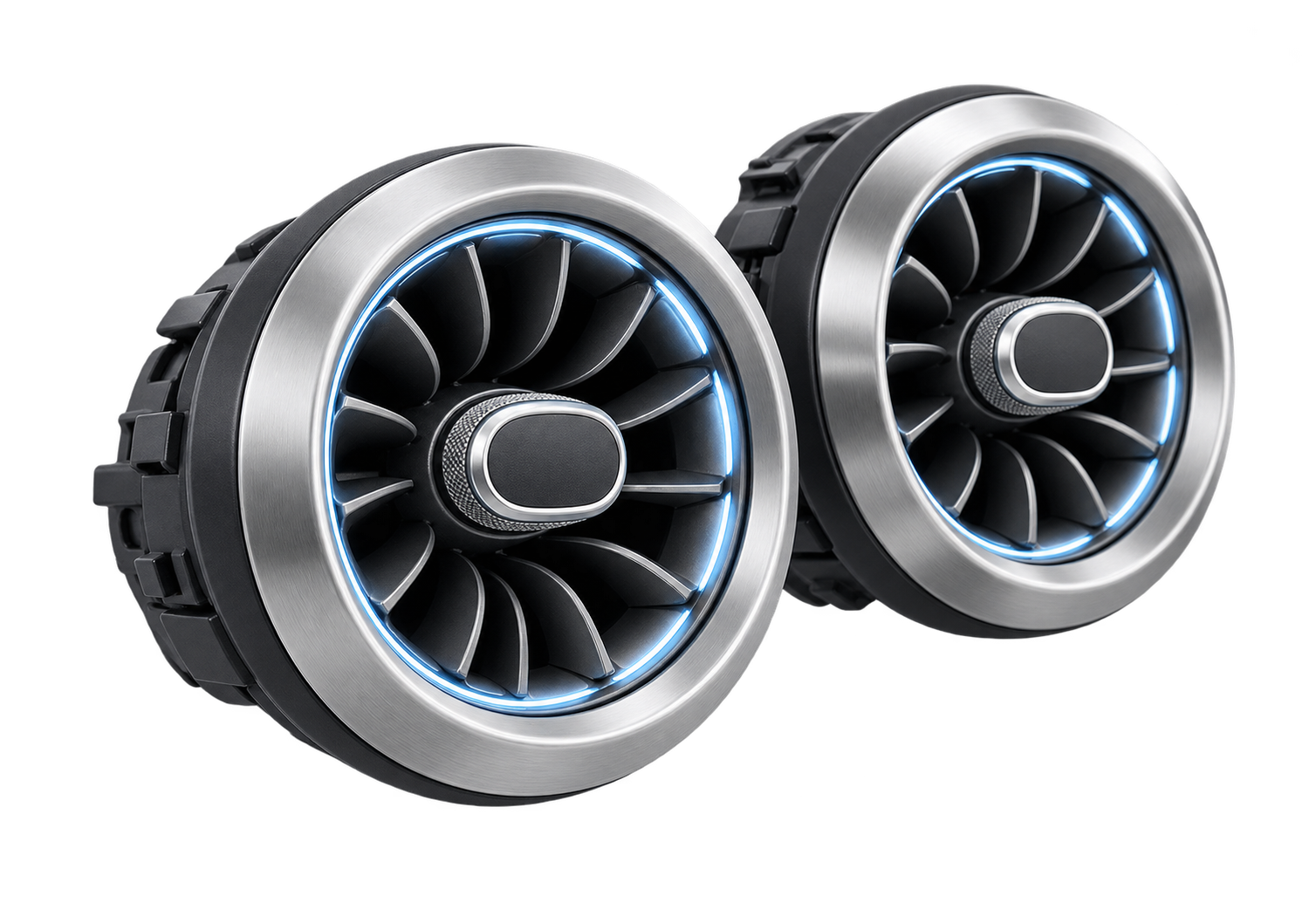 Electronics category illustration: ambient-lit turbine air vents