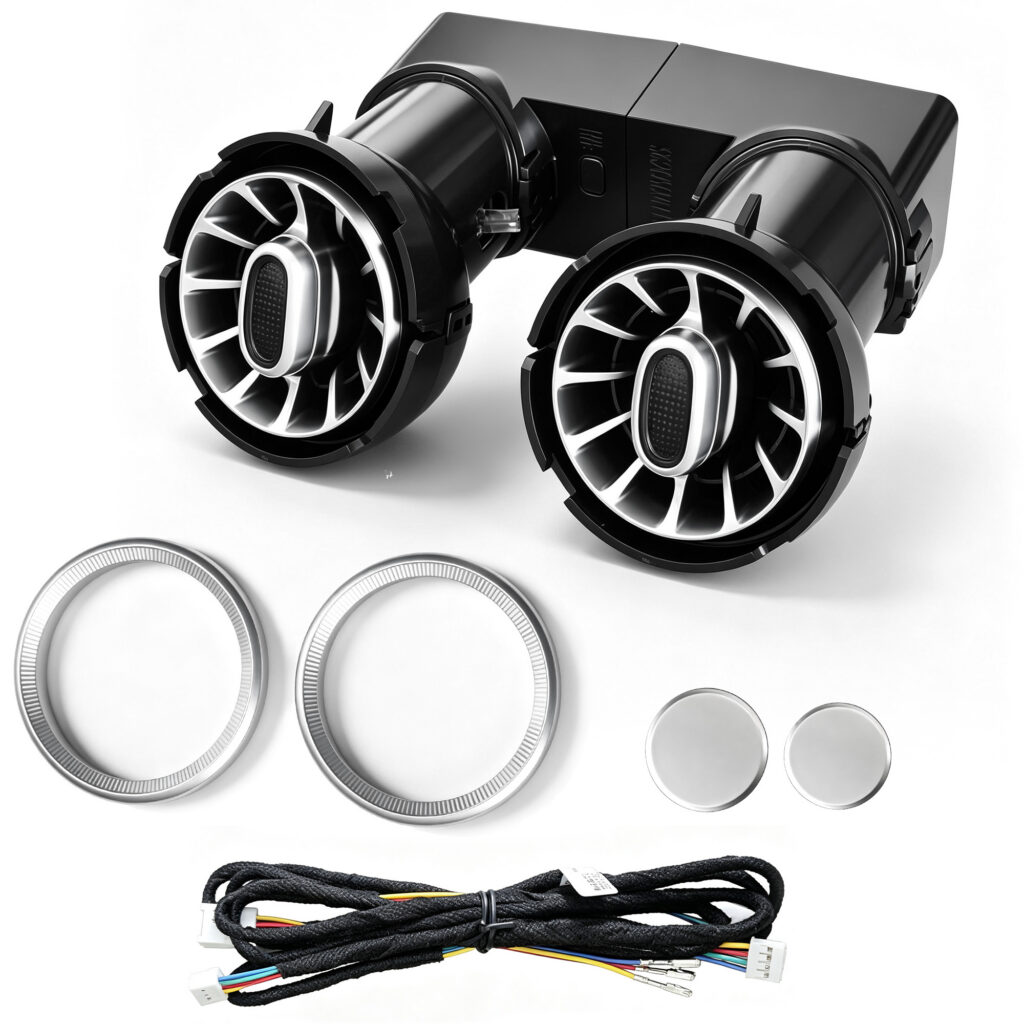 64 Color Rear Turbine Air Vent Ambient Light for Mercedes Benz C Class W205 GLC X253 Sync Original Car Interior Atmosphere Lamp