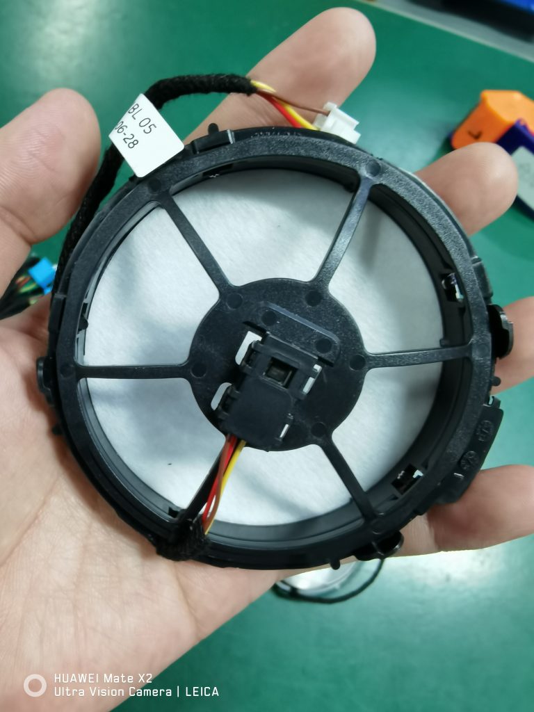 Illuminated midrange speaker covers — Rear structure and foam
